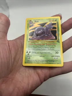 ITALIAN Muk 13/62 Fossil Holo Rare Pokemon TCG WOTC Unlimited LP - Image 5