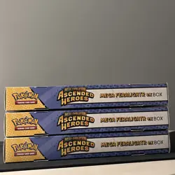 X3 Pokemon TCG: Mega Evolution Ascended Heroes - Mega Feraligatr EX Box - Image 3