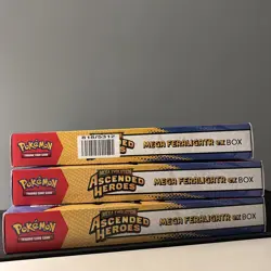 X3 Pokemon TCG: Mega Evolution Ascended Heroes - Mega Feraligatr EX Box - Image 5