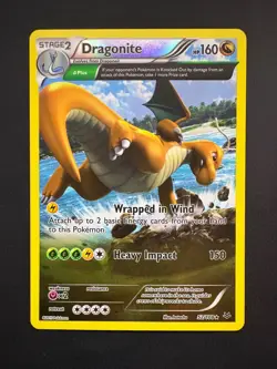 Dragonite 52/108 Pokemon Roaring Skies Reverse Holo Rare Lightly Played LP 2015 - Image 1