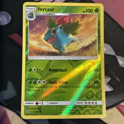 Pokemon TCG LP Shining Legends Reverse Holo Ivysaur 2/73 - Image 1