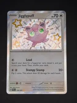 Jigglypuff Pokemon SV Paldean Fates 198/091 Baby Shiny Rare Holo NM Misa Tsutsui - Image 2