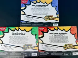 Pokemon Mega Evolution Ascended Heroes EX Box Bundle x3 Full Set New & Sealed - Image 5