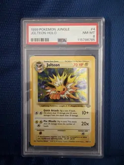 Pokemon TCG Jolteon jungle holo PSA 8 - Image 1