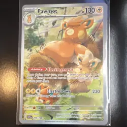 Pokemon Pawmot Illustration Rare Holo 209/198 SV01 Scarlet & Violet Base Set - Image 1