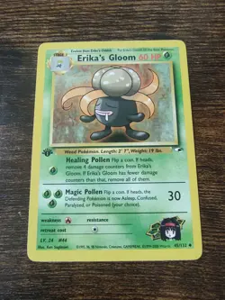 Pokemon Gym Heroes 1st Edition Erika's Gloom 45/132 - Image 1