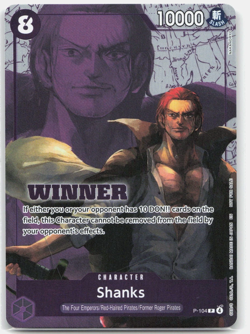 One Piece TCG Shanks P-104 Foil – Winner Pack 2026 Vol.2 – NM - Image 1