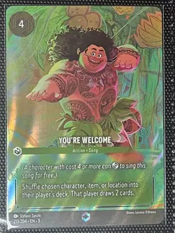 Disney Lorcana You're Welcome Card/204 - Image 1