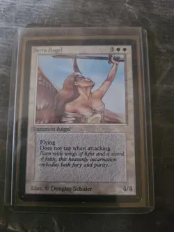 Beta Serra Angel Magic the Gathering Super Condition HG Mint Card - Image 1