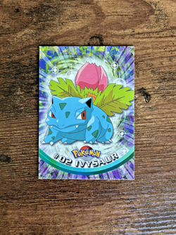 #02 Ivysaur - Pokemon Topps Card - Blue Logo - Image 1