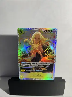 One Piece CCG S-Snake OP08-112 Super Rare Holo Card - Image 1