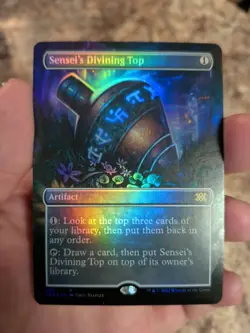 Sensei's Divining Top Borderless Foil Rare Card #398 Double Masters 2022 - Image 1
