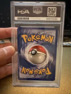 2000 POKEMON PROMO BLACK STAR POKEMON LEAGUE #9 MEW-HOLO PSA 7 Vintage Ft5 - Image 2