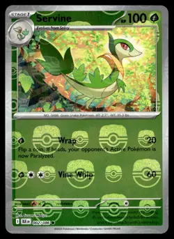 SERVINE 002/086 MASTERBALL BLACK BOLT POKEMON - Image 1