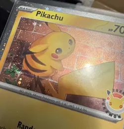 Butt Swirl🌀Oversized Orbs Pikachu 051/162 Pokemon Day 2026 Promo Pokemon Card - Image 4