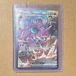 The Pokemon Company Team Rocket's Nidoking ex 233/182 Sv10 SIR Holo English - Image 1