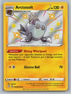 Arctozolt Shining Fates: Shiny Vault #SV046/SV122 Shiny Holo Rare Pokemon Card - Image 1