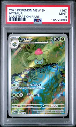 2023 POKEMON MEW EN-151 ILLUSTRATION RARE #167 IVYSAUR PSA 9 - Image 1