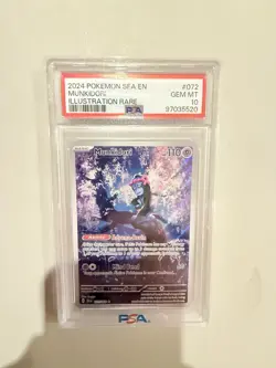 2024 Pokemon Shrouded Fable Munkidori Illustration Rare #072/064 PSA 10 GEM MINT - Image 1