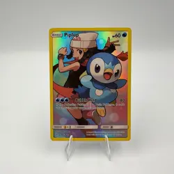 Pokemon Piplup 239/236 Cosmic Eclipse Secret Character Rare Holo Full Art - Image 1