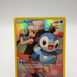 Pokemon Piplup 239/236 Cosmic Eclipse Secret Character Rare Holo Full Art - Image 3