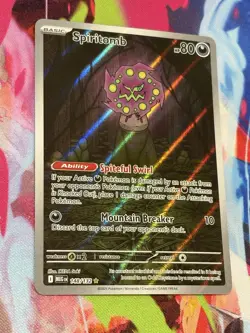 Pokemon Mega Evolution #148/132 Spiritomb Illustration Rare Full Art Holo - Image 1