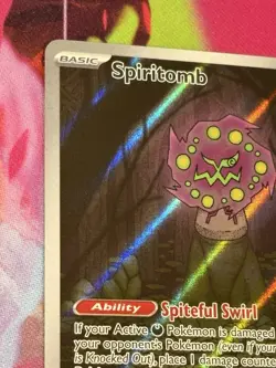 Pokemon Mega Evolution #148/132 Spiritomb Illustration Rare Full Art Holo - Image 2