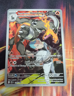 Pokemon TCG Team Rocket's Houndoom Sv10 Destined Rivals Holo 191/182 Illustrati… - Image 1