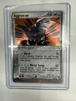 HOLO Aggron Ex 95/100 EX 2003 Pokemon - Image 1