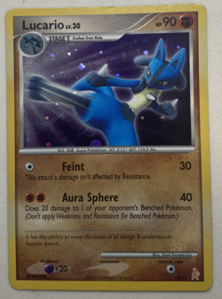 Pokemon 2007 Diamond & Pearl Lucario Holofoil #3/11 - Image 1