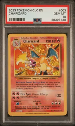 2023 POKEMON CLASSIC COLLECTION ENGLISH #003/034 CHARIZARD GEM MT PSA 10. - Image 1