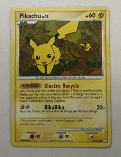 2007 Pokemon Pikachu 94/123 Mysterious Treasures Regular Non-Holo Vintage MP - Image 1