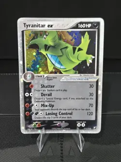 Pokemon Tyranitar EX Holo TCG Card 2005 Unseen Forces 111/115 - Image 1