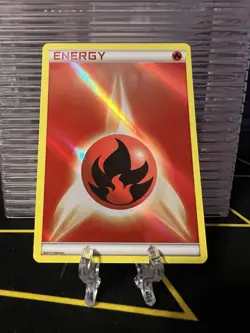 Fire Energy Reverse Holo Pokemon 2013 LP - Image 1