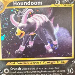 LP+ Unlimited Holo Houndoom 4/75 Holo Neo Discovery Pokemon Shin-ichi Yoshida - Image 3