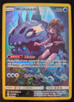 2019 Pokemon Wishiwashi 240/236 Secret Rare Cosmic Eclipse Full Art - Image 1