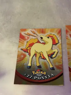 Ponyta #77 Rapidash #78 2000 Topps Pokemon TV Animation holo foil NM - Image 2
