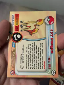 Ponyta #77 Rapidash #78 2000 Topps Pokemon TV Animation holo foil NM - Image 5