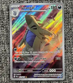 Tyranitar 222/193 Illustration Rare Pokemon Paldea Evolved ENG NM - Image 1