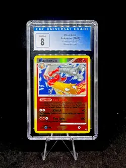 Pokemon CGC 8 Blaziken 3/127 Platinum Reverse Holofoil Rare 2009 Foil - Image 1