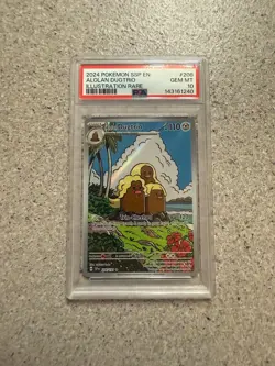 2024 POKEMON SSP EN ALOLAN DUGTRIO #208/191 PSA 10 NEW CERT 03/2026 - Image 1