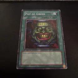 Pot of Greed SD2-EN017 Common 1st Edition Yugioh Card MP - Image 1