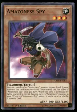 Amazoness Spy CIBR-EN093 Common / Short Print Yu-Gi-Oh 1st Edition MP - Image 1