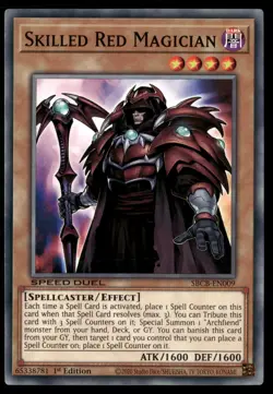Skilled Red Magician SBCB-EN009 Common / Short Print Yu-Gi-Oh 1st Edition NM - Image 1