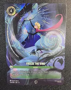 Disney Lorcana TCG Elsa Freeze the Vine Foil/Holo Enchanted 231/204 Winterspell - Image 3