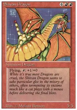 Shivan Dragon - RV MTG - Medium Play - Image 1