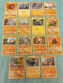 GEODUDE, GRAVELER, & GOLEM BUNDLE OF POKEMON CARDS - Image 1