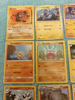 GEODUDE, GRAVELER, & GOLEM BUNDLE OF POKEMON CARDS - Image 2
