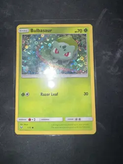NM Pokemon BULBASAUR Card SHINING LEGENDS 1/73 General Mills PACK FRESH - Image 1