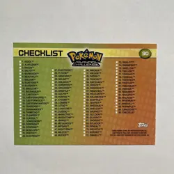 Pokemon 2004 Topps Advanced Challenge Checklist #90 Regular Card - Image 2